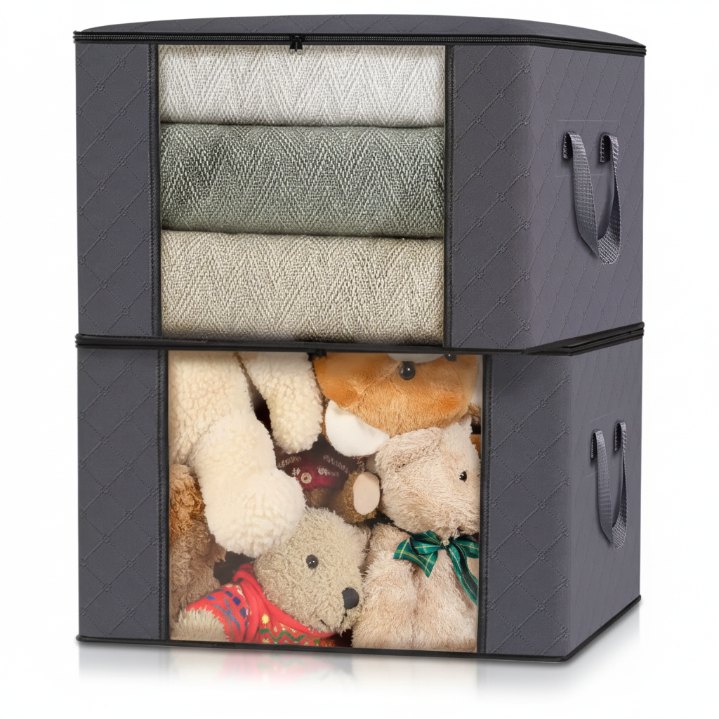 Sacos de Armazenamento Organizador de Tecido Dobrável Grandes Recipientes para Roupa