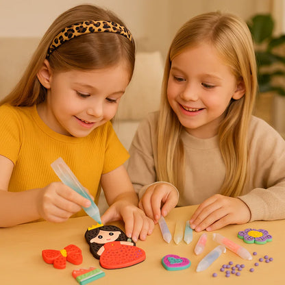 Kit creativo per bambini con perline e pittura, set di attività artistiche