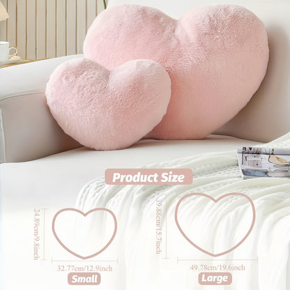 Almofada Decorativa em Forma de Coração Almofada de Sofá Peluche
