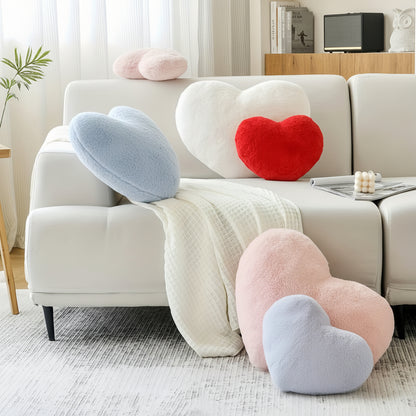 Almofada Decorativa em Forma de Coração Almofada de Sofá Peluche
