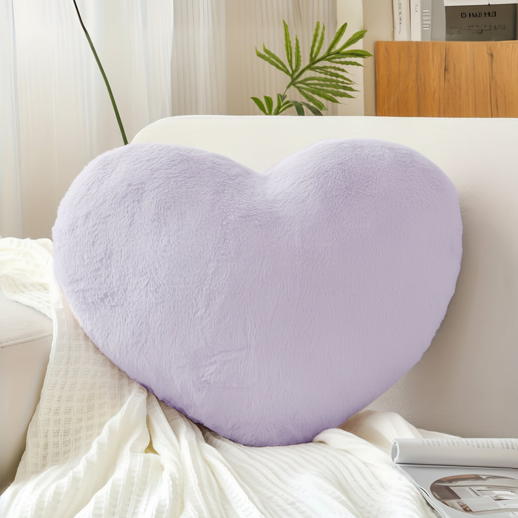 Almofada Decorativa em Forma de Coração Almofada de Sofá Peluche