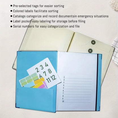 Organizador de carpetas rosa para documentos Kit para archivos del hogar