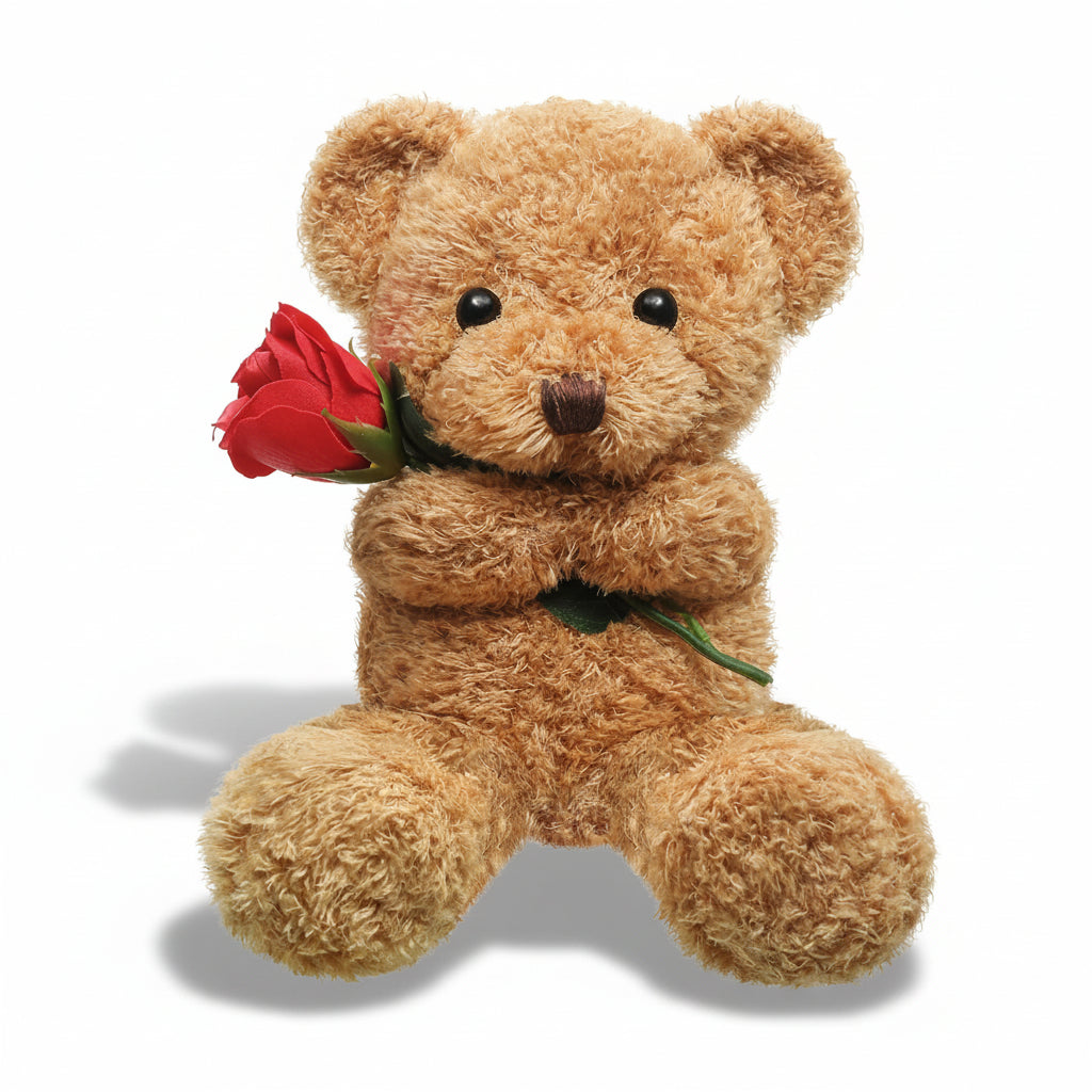 Ursulet Plus Trandafir Cadou Romantic
