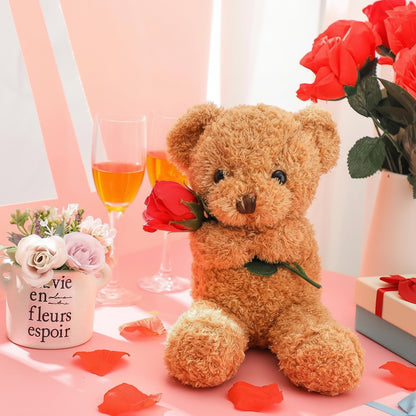 Ursulet Plus Trandafir Cadou Romantic