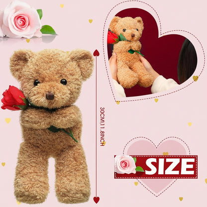 Ursulet Plus Trandafir Cadou Romantic