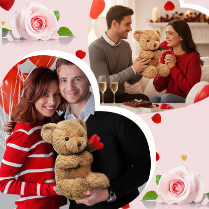 Ursulet Plus Trandafir Cadou Romantic
