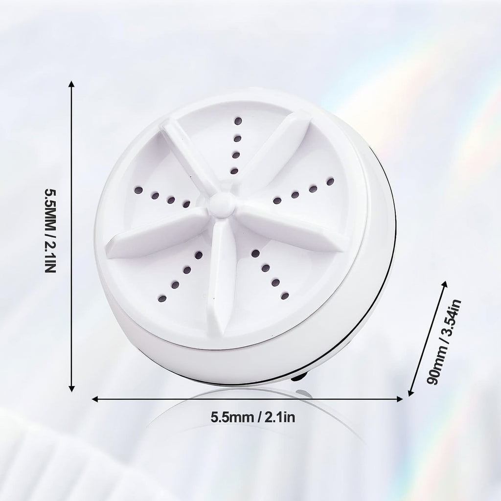 מכונת כביסה מיני ניידת לניקוי בגדים באולטרסוניק עם חיבור USB
