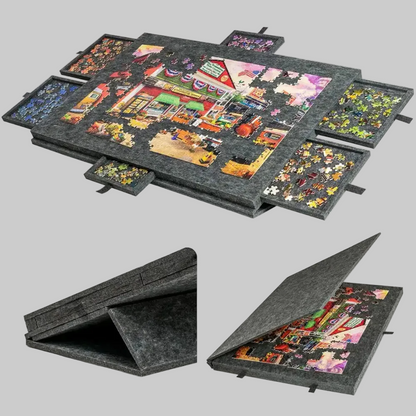 Puzzle-Brett-Schubladen Verstellbare Aufbewahrungsbox für Puzzlespiele