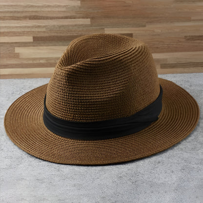 Panama Hat Wide Brim Summer Fedora
