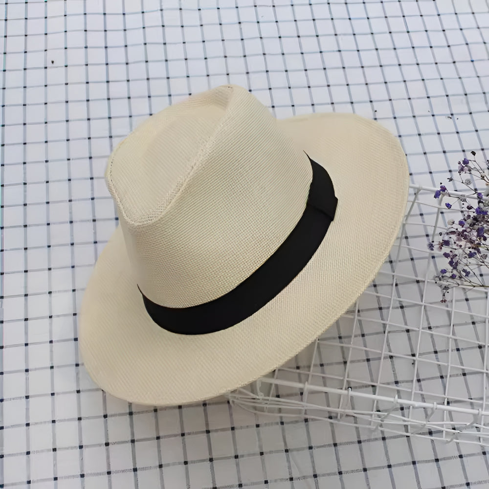 Panama Hat Wide Brim Summer Fedora