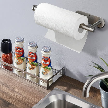 Paper Towel Holder Under Cabinet Black Stainless Steel