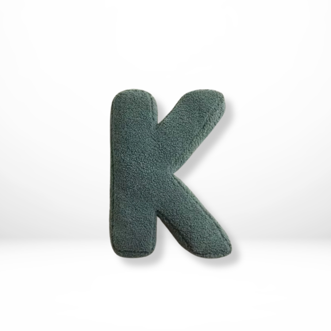 Personalized Velvet Alphabet Throw Pillow Decorative Cushion 26