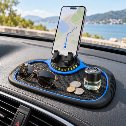 Universel telefonholder til bilen til montering på instrumentbrættet