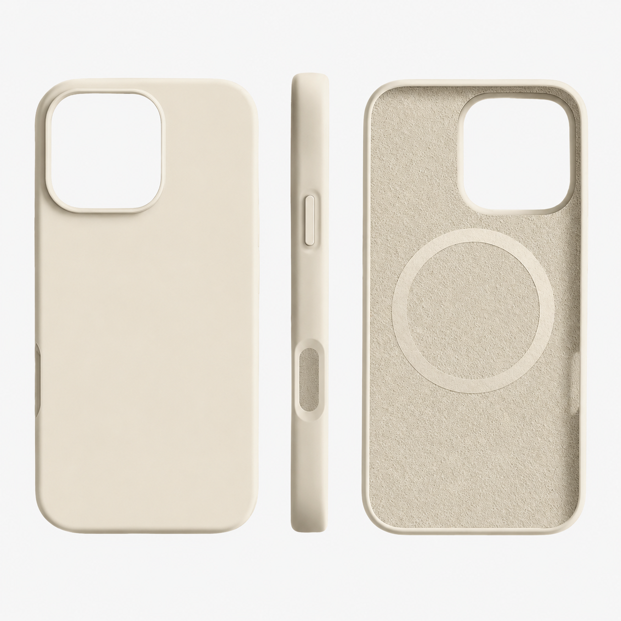 Custodia per telefono in silicone magnetica con ricarica wireless e protezione