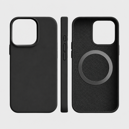 Custodia per telefono in silicone magnetica con ricarica wireless e protezione