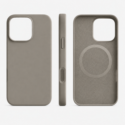 Custodia per telefono in silicone magnetica con ricarica wireless e protezione