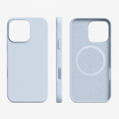 Custodia per telefono in silicone magnetica con ricarica wireless e protezione