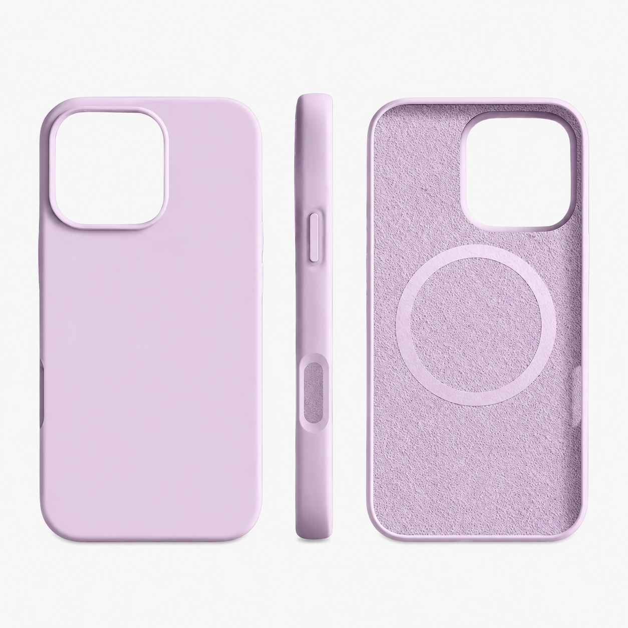 Custodia per telefono in silicone magnetica con ricarica wireless e protezione