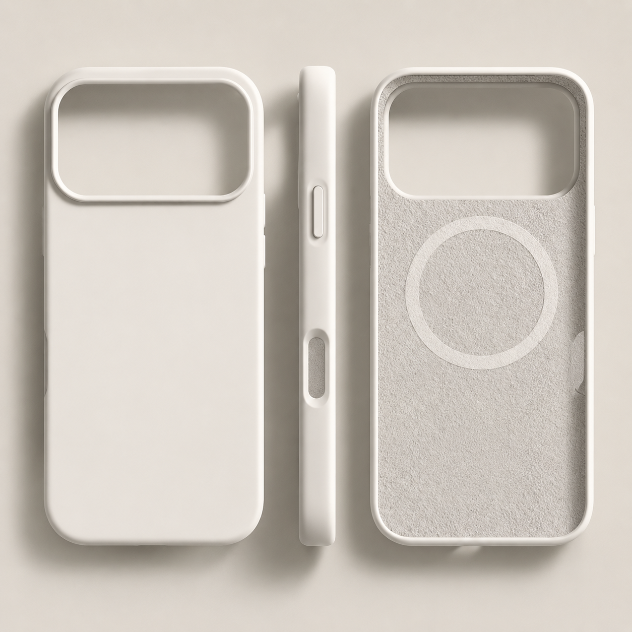 Custodia per telefono in silicone magnetica con ricarica wireless e protezione