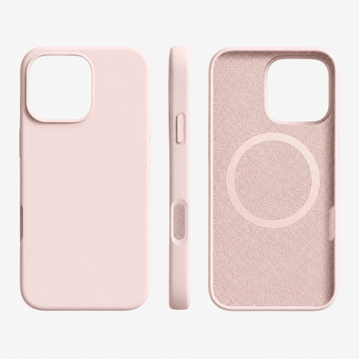 Custodia per telefono in silicone magnetica con ricarica wireless e protezione