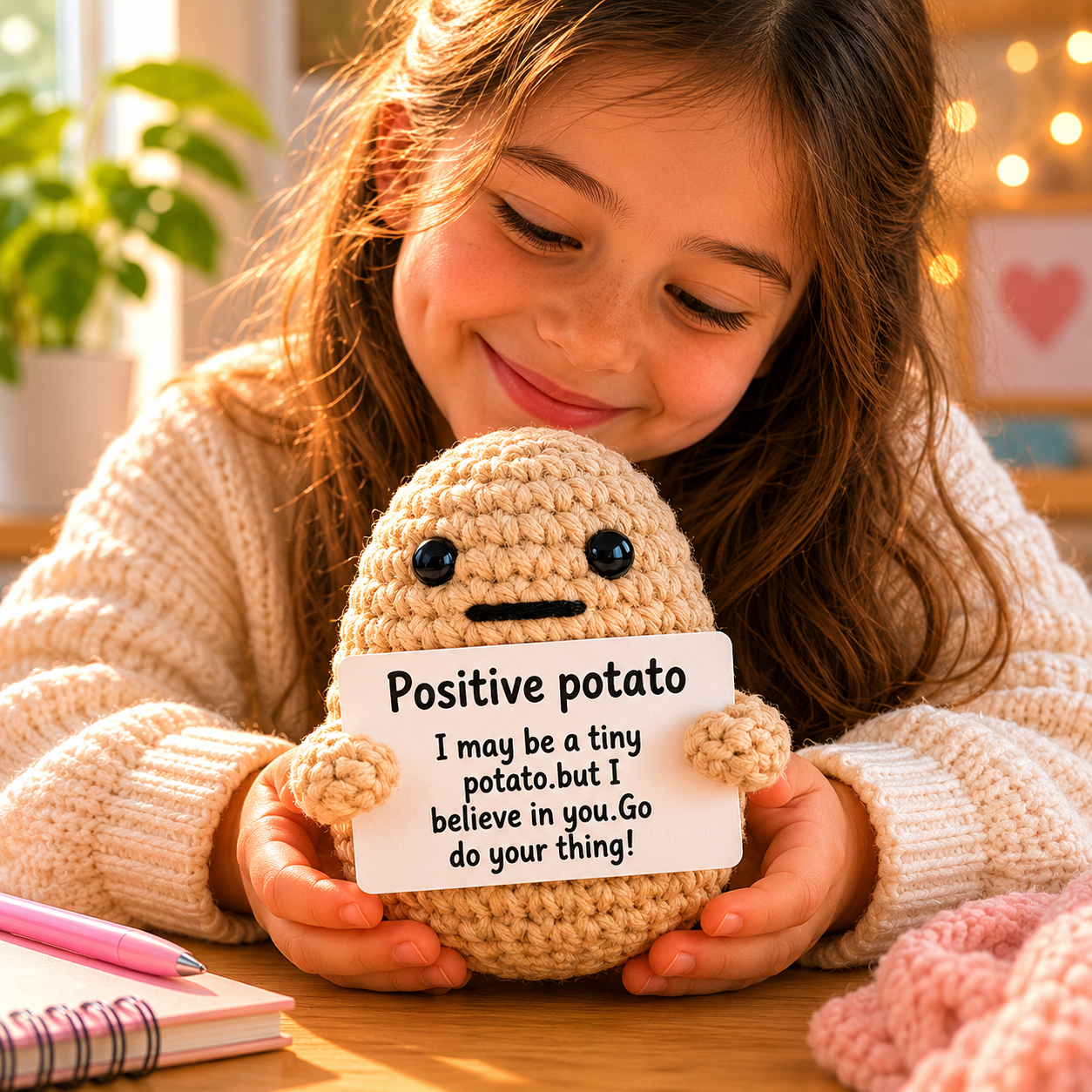 Juguete de peluche hecho a mano, lindo animal de peluche decorativo