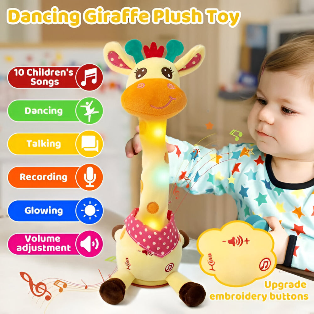Plush Toy Interactive Singing Giraffe Kids Musical Companion