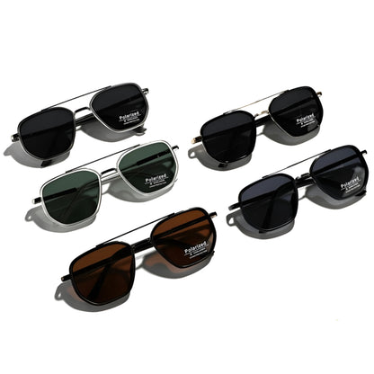 Polarisierte Sonnenbrille Retro Quadrat UV-Schutz Armbänder