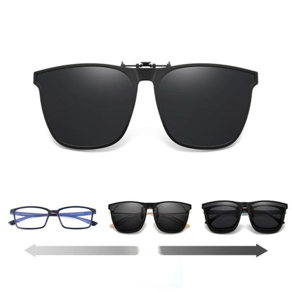 Gafas de sol polarizadas con protección UV, clip plegable y recortable