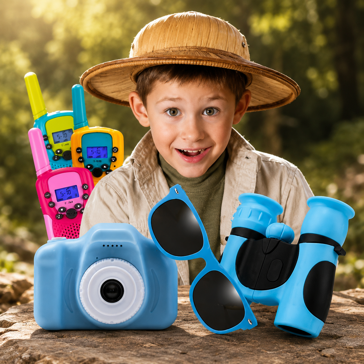 Gafas de sol polarizadas con protección UV para niños, flexibles y envolventes