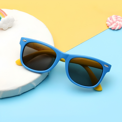 Gafas de sol polarizadas con protección UV para niños, flexibles y envolventes