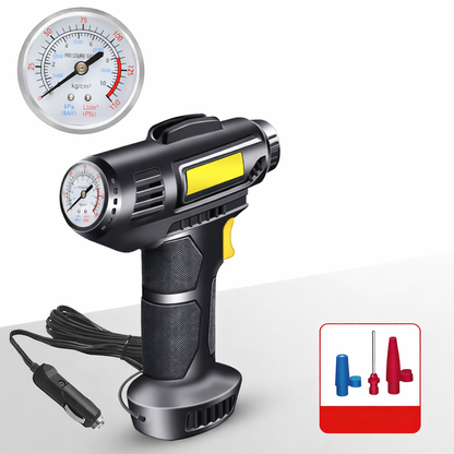 Compressor de Ar Portátil Inflador de Pneus Bomba Sem Fios com Paragem Automática