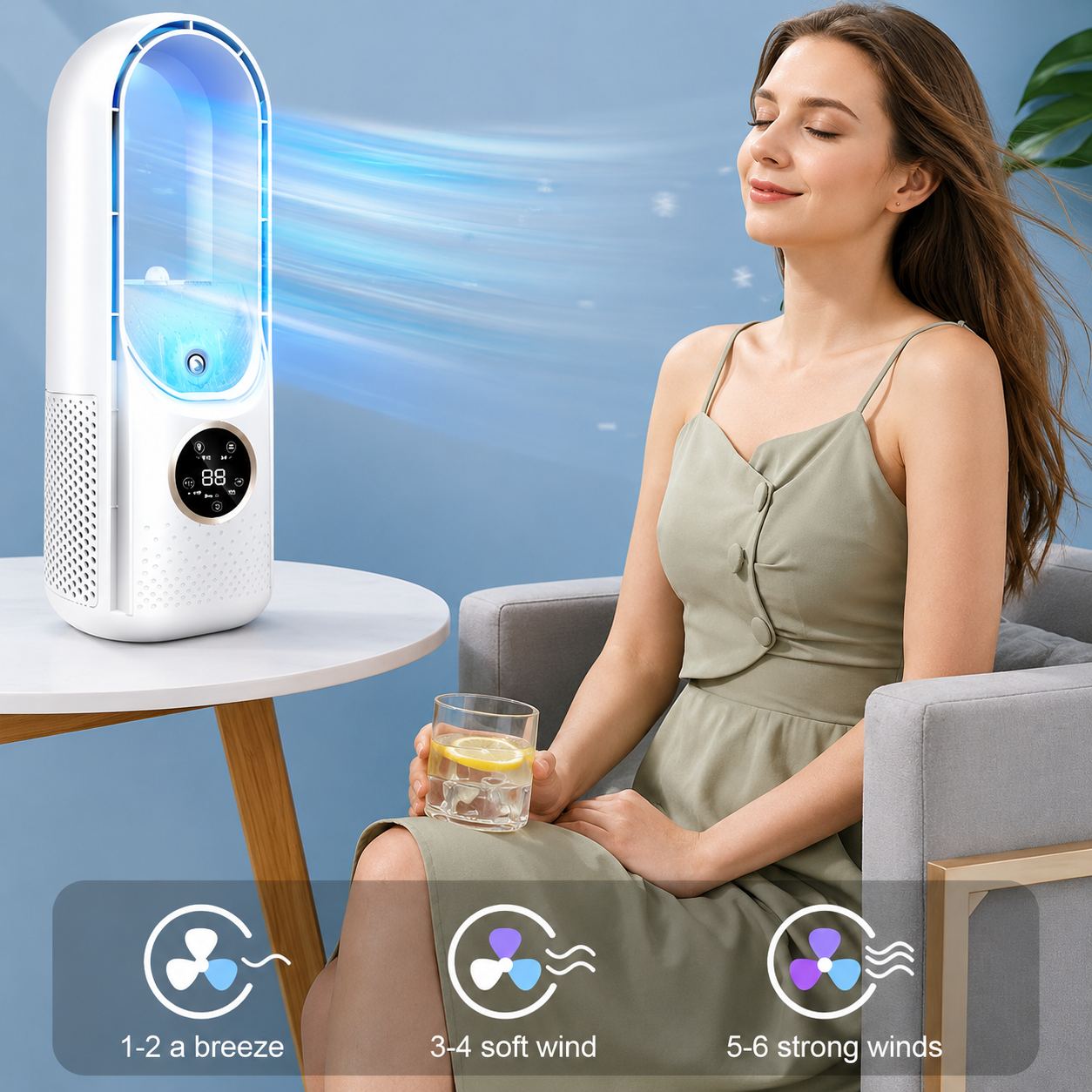 Portable Air Conditioner Indoor Evaporative Room Air Cooler