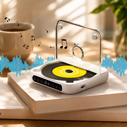 Portable CD Player Bluetooth Anti-Skip Headphone Jack