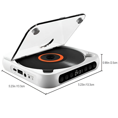Portable CD Player Bluetooth Anti-Skip Headphone Jack