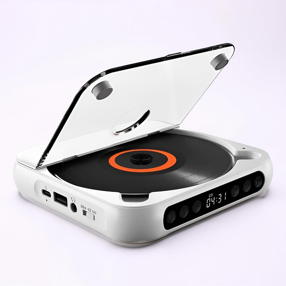 Portable CD Player Bluetooth Anti-Skip Headphone Jack