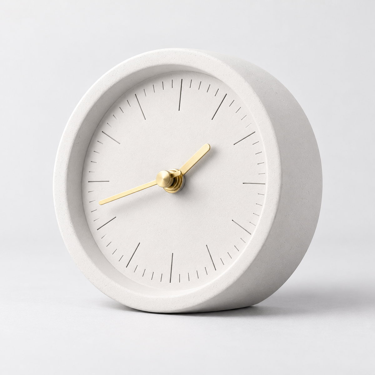 Orologio da scrivania portatile, decorativo e originale in cemento