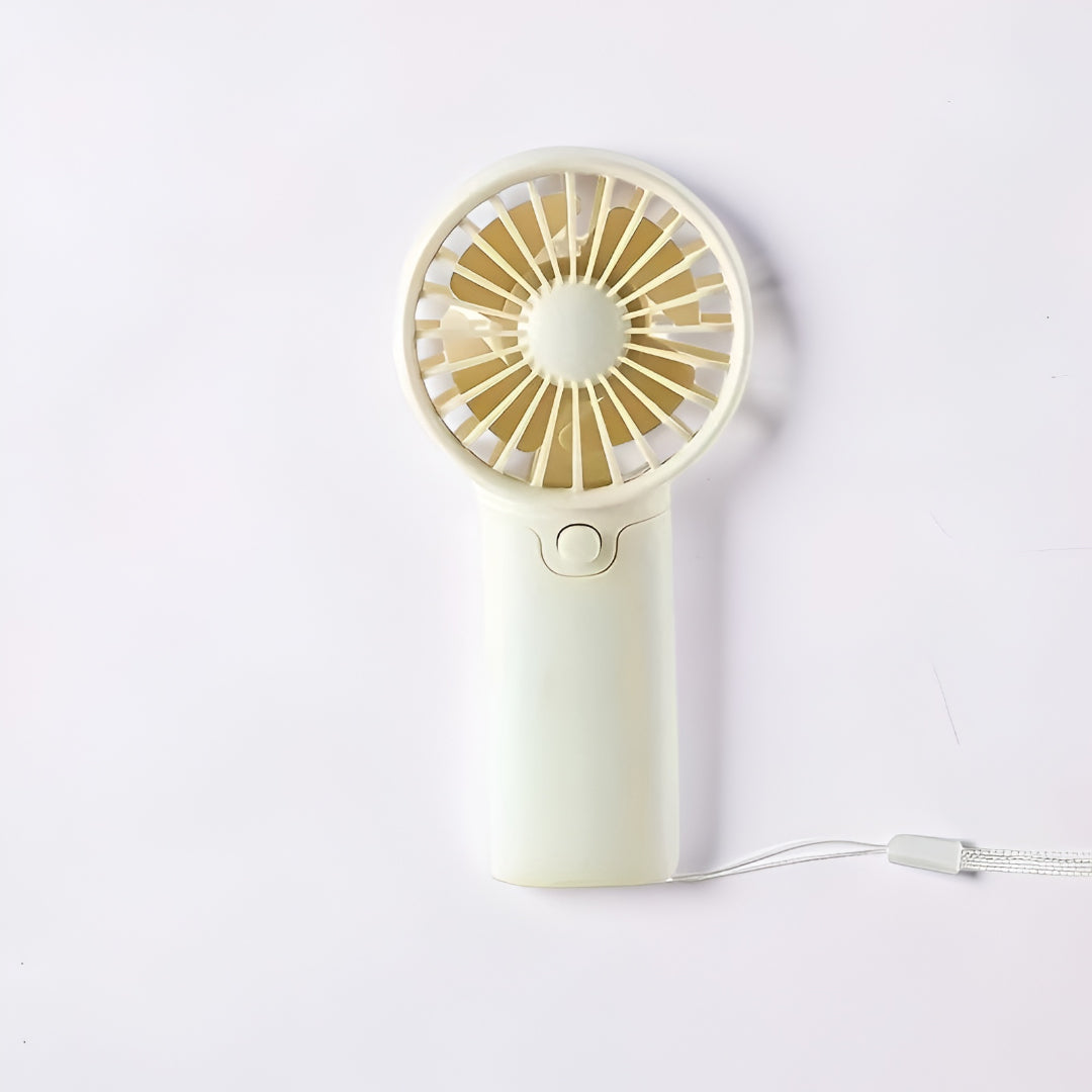 Bærbar mini ventilator med batteri, håndholdt rejseventilator til afkøling