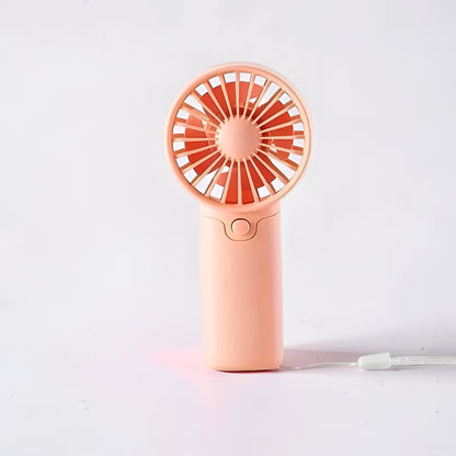 Bærbar mini ventilator med batteri, håndholdt rejseventilator til afkøling