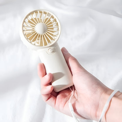 Bærbar mini ventilator med batteri, håndholdt rejseventilator til afkøling