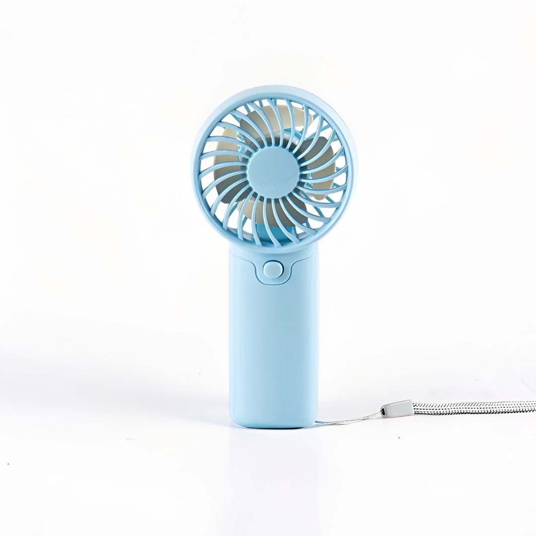 Bærbar mini ventilator med batteri, håndholdt rejseventilator til afkøling