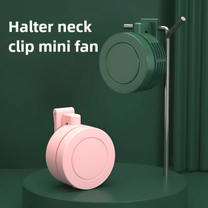 Ventilador Portátil Mini con Clip para Cuello Ajustable Plegable