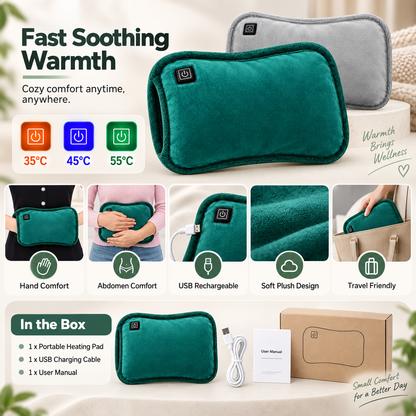 Design portatile del cuscinetto riscaldante per sollievo, lenitivo e comfort