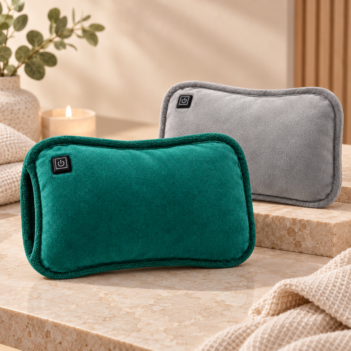 Design portatile del cuscinetto riscaldante per sollievo, lenitivo e comfort