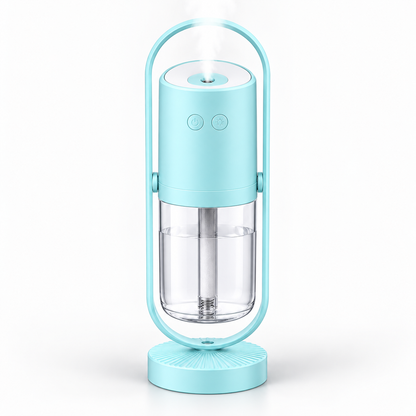 Bærbar luftfugter med mini-natlampe og LED-funktion