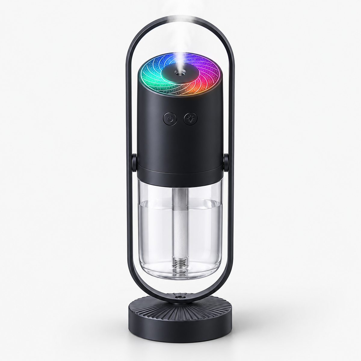 Bærbar luftfugter med mini-natlampe og LED-funktion