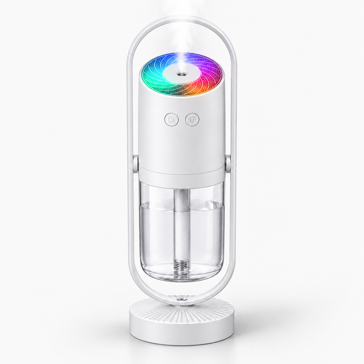 Bærbar luftfugter med mini-natlampe og LED-funktion