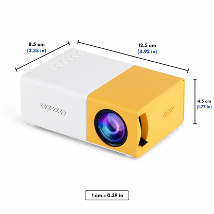 מקרן נייד מיני WIFI 6 1080p עם HDMI