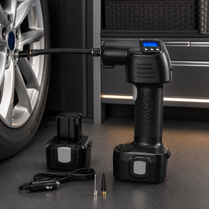 Portable Tire Inflator Rechargeable Digital Cordless Gauge