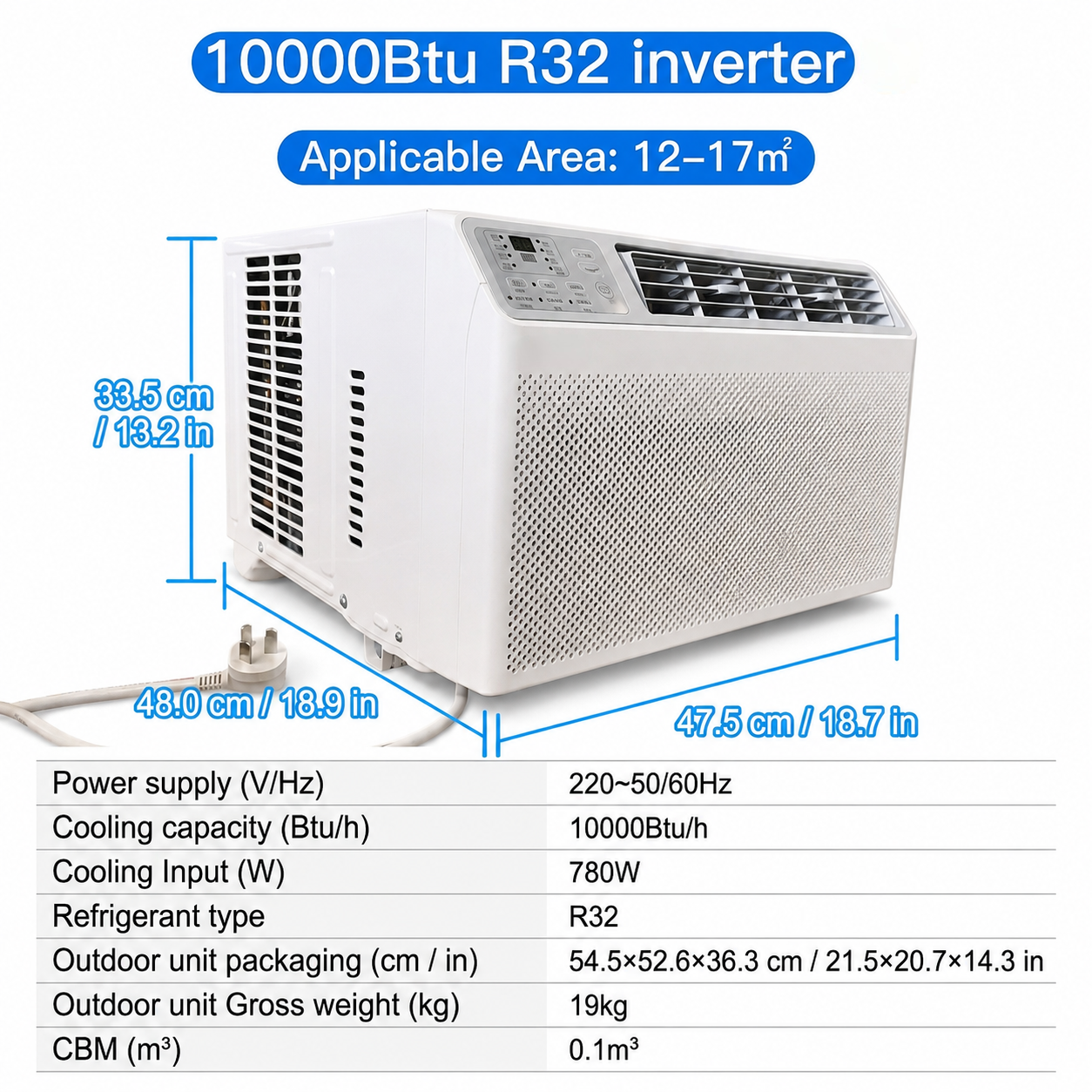 Portable Window Air Conditioner Energy Efficient Compact