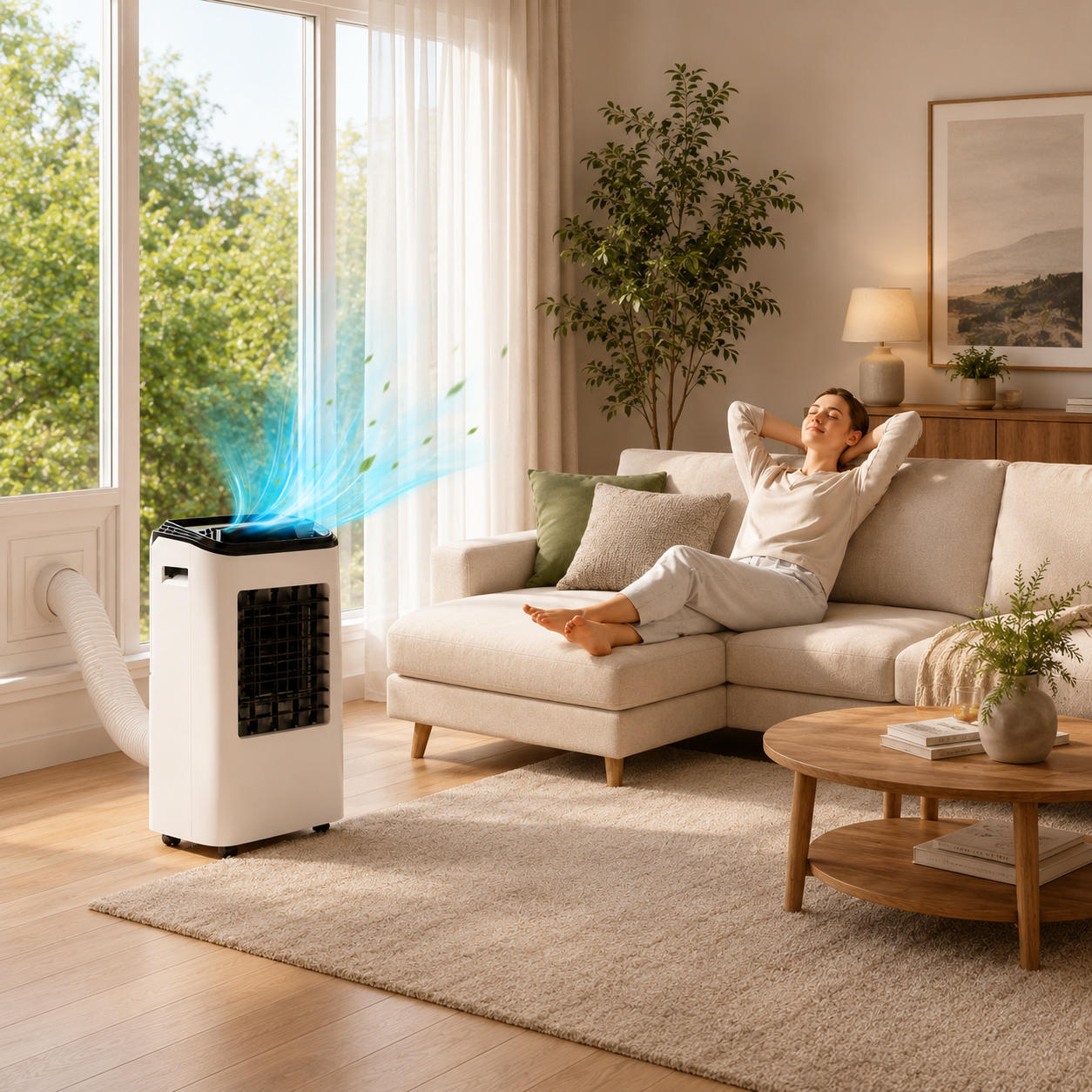 Tragbare Klimaanlage 12000 BTU Kühlventilator Luftentfeuchter